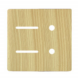 Placa p/ 2 Interruptores + 2 Furos 4x4 - Novara Maple